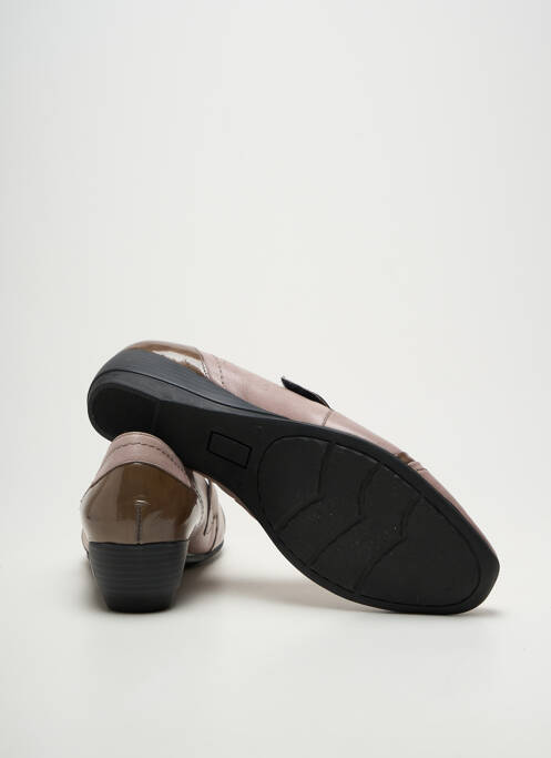 Derby-uri material neted toc de 4 la 6 cm bej GEO-REINO femme