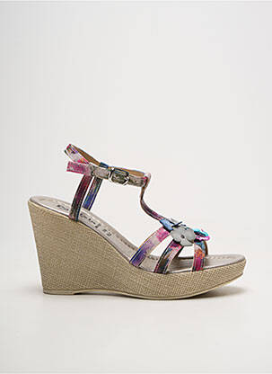 Sandale/pantofi decupați toc platformă toc de 7 la 9 cm violet PATRIZIA AZZI femeie