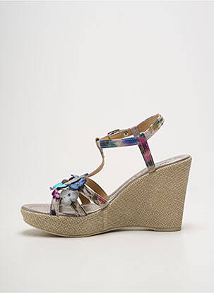 Sandale/pantofi decupați toc platformă toc de 7 la 9 cm violet PATRIZIA AZZI femeie