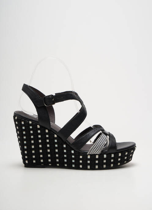 Sandale/pantofi decupați toc platformă toc înalt de 10cm și mai mult negru MAM'ZELLE femme