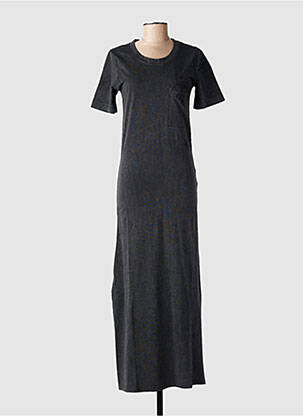Rochie lungă mâneci scurte mâneci scurte gri ROSE GARDEN femeie