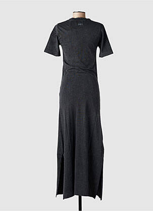 Rochie lungă mâneci scurte mâneci scurte gri ROSE GARDEN femeie