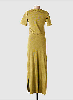 Rochie lungă mâneci scurte mâneci scurte verde ROSE GARDEN femeie