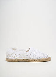 Espadrile vârf rotund toc plat până la 3 cm alb LA MAISON DE L'ESPADRILLE femme