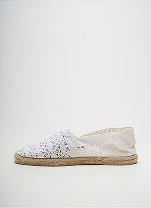 Espadrile vârf rotund toc plat până la 3 cm alb LA MAISON DE L'ESPADRILLE femeie