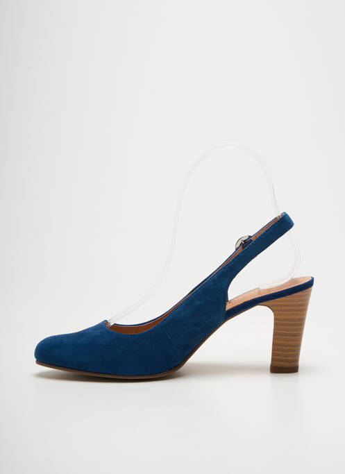 Pantofi cu toc închidere cu buclă(e) toc de 7 la 9 cm albastru KARSTON femme