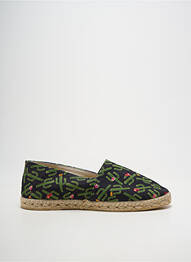 Espadrile vârf rotund toc plat până la 3 cm negru LA MAISON DE L'ESPADRILLE femme