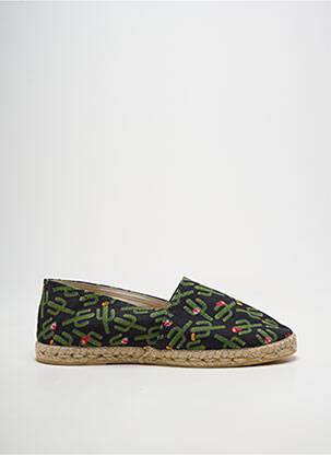 Espadrile vârf rotund toc plat până la 3 cm negru LA MAISON DE L'ESPADRILLE femme