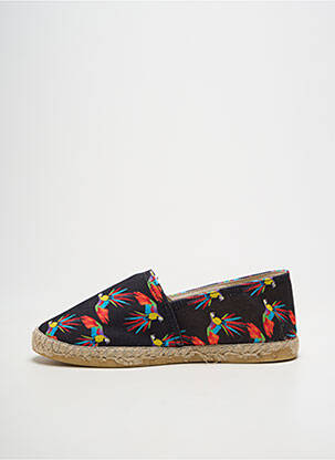 Espadrile vârf rotund toc plat până la 3 cm negru LA MAISON DE L'ESPADRILLE femeie
