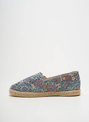 Espadrile țesătură satinată toc plat până la 3 cm albastru LA MAISON DE L'ESPADRILLE femeie