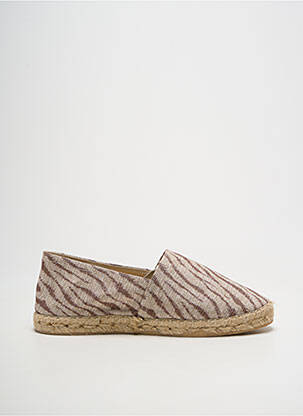 Espadrile țesătură satinată toc plat până la 3 cm bej LA MAISON DE L'ESPADRILLE femeie