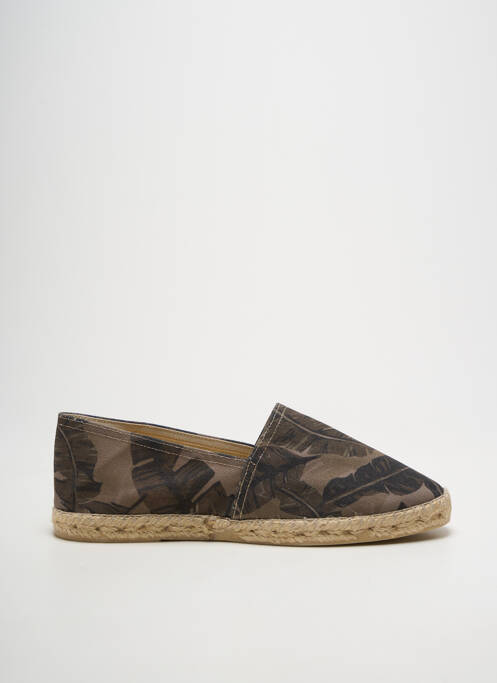 Espadrile vârf rotund toc plat până la 3 cm verde LA MAISON DE L'ESPADRILLE femme