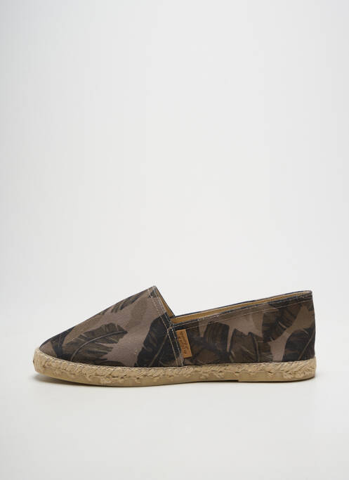 Espadrile vârf rotund toc plat până la 3 cm verde LA MAISON DE L'ESPADRILLE femme