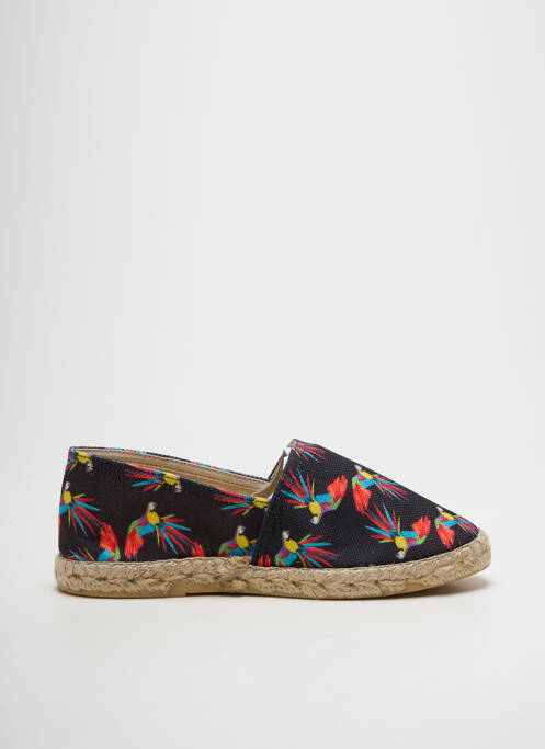 Espadrile vârf rotund toc plat până la 3 cm negru LA MAISON DE L'ESPADRILLE femme