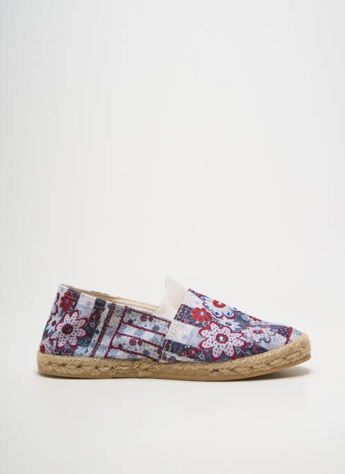 Espadrile vârf rotund toc plat până la 3 cm roșu LA MAISON DE L'ESPADRILLE femme