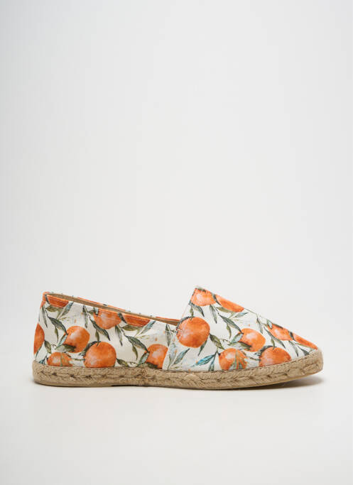 Espadrile vârf rotund toc plat până la 3 cm portocaliu LA MAISON DE L'ESPADRILLE femme