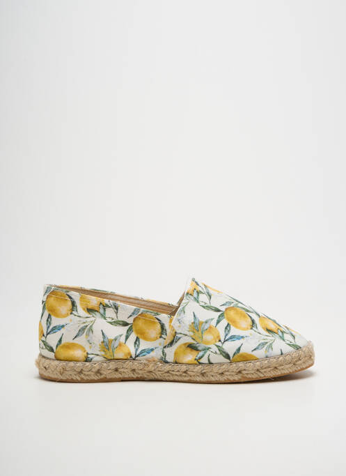 Espadrile vârf rotund toc plat până la 3 cm galben LA MAISON DE L'ESPADRILLE femme