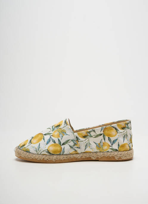 Espadrile vârf rotund toc plat până la 3 cm galben LA MAISON DE L'ESPADRILLE femme