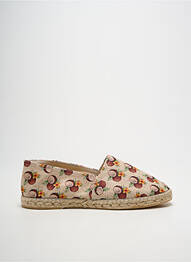 Espadrile vârf rotund toc plat până la 3 cm bej LA MAISON DE L'ESPADRILLE femme