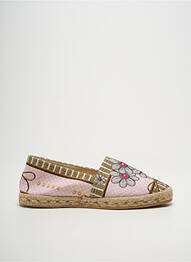 Espadrile vârf rotund toc plat până la 3 cm roz LA MAISON DE L'ESPADRILLE femme