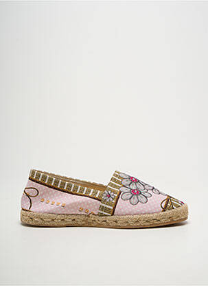 Espadrile vârf rotund toc plat până la 3 cm roz LA MAISON DE L'ESPADRILLE femme