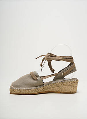 Espadrile închidere cu șireturi toc de 4 la 6 cm verde LA MAISON DE L'ESPADRILLE femeie