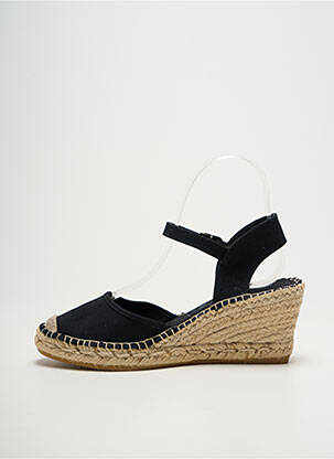 Espadrile vârf rotund toc de 4 la 6 cm negru LA MAISON DE L'ESPADRILLE femeie