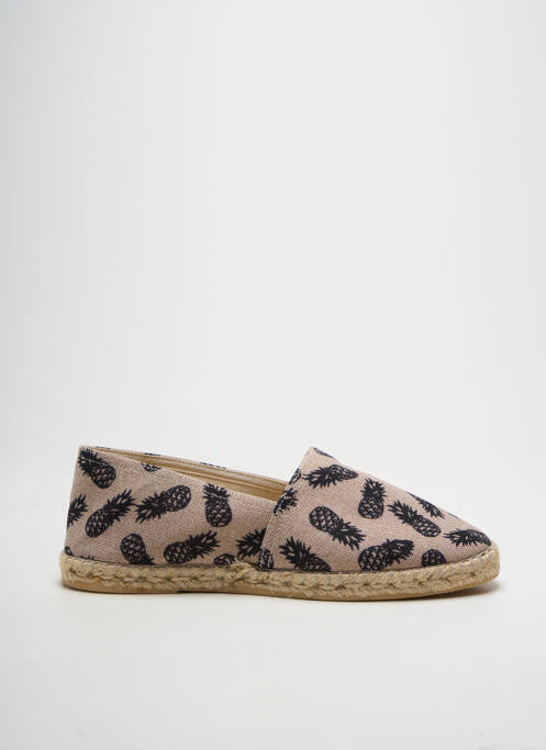 Espadrile vârf rotund toc plat până la 3 cm bej LA MAISON DE L'ESPADRILLE femme