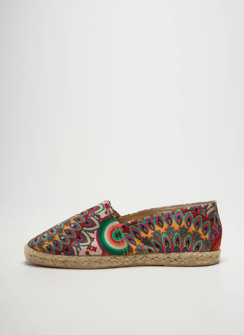 Espadrile vârf rotund toc plat până la 3 cm maro LA MAISON DE L'ESPADRILLE femme