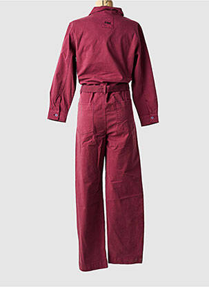 Salopetă-pantalon guler de bluză mâneci lungi violet ROSE GARDEN femeie