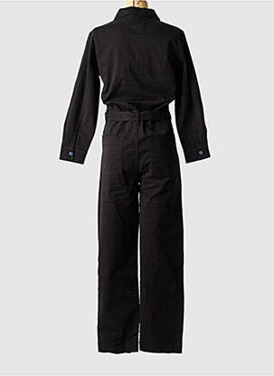 Salopetă-pantalon guler de bluză mâneci lungi negru ROSE GARDEN femeie
