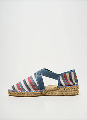 Espadrile vârf rotund toc plat până la 3 cm albastru EMMA femme