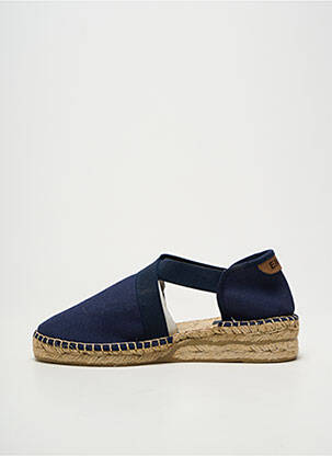 Espadrile vârf rotund toc plat până la 3 cm albastru EMMA femeie