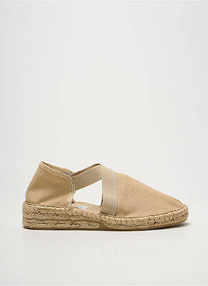 Espadrile vârf rotund toc plat până la 3 cm bej EMMA femeie
