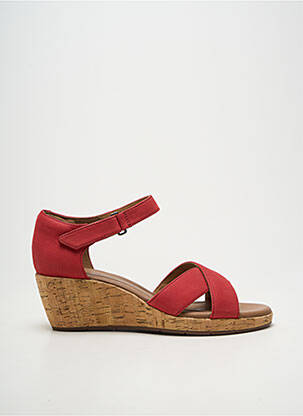 Sandale/pantofi decupați toc platformă toc de 4 la 6 cm roșu UNSTRUCTURED BY CLARKS femeie