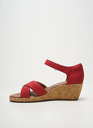 Sandale/pantofi decupați toc platformă toc de 4 la 6 cm roșu UNSTRUCTURED BY CLARKS femeie