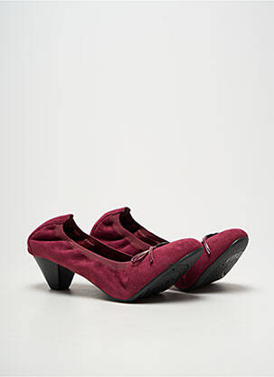 Pantofi cu toc cubanez toc de 4 la 6 cm violet LES P'TITES BOMBES femeie