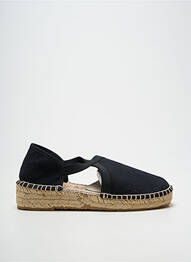 Espadrile vârf rotund toc de 4 la 6 cm negru LA MAISON DE L'ESPADRILLE femme