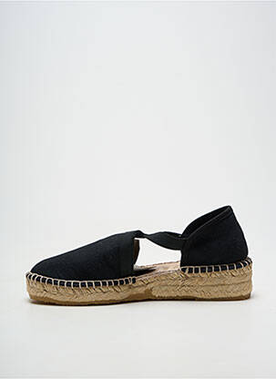 Espadrile vârf rotund toc de 4 la 6 cm negru LA MAISON DE L'ESPADRILLE femeie