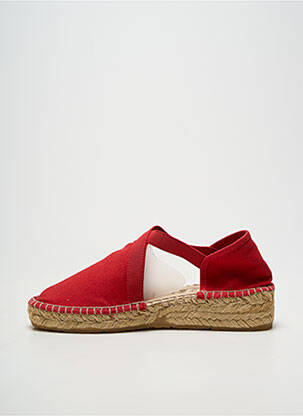 Espadrile vârf rotund toc de 4 la 6 cm roșu LA MAISON DE L'ESPADRILLE femeie