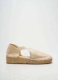 Espadrile vârf rotund toc de 4 la 6 cm bej LA MAISON DE L'ESPADRILLE femme