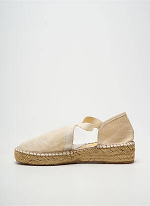 Espadrile vârf rotund toc de 4 la 6 cm bej LA MAISON DE L'ESPADRILLE femeie