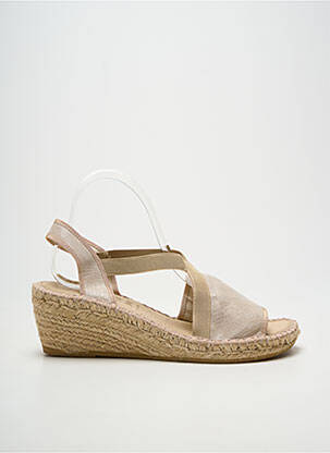 Espadrile vârf deschis toc de 4 la 6 cm bej LA MAISON DE L'ESPADRILLE femeie