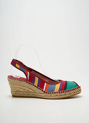 Espadrile vârf deschis toc de 7 la 9 cm violet LA MAISON DE L'ESPADRILLE femme