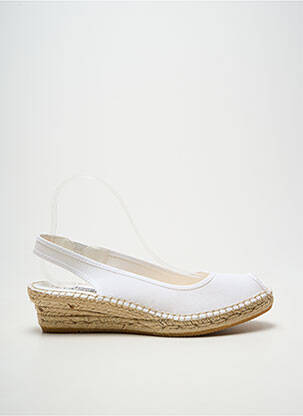 Espadrile vârf deschis toc de 4 la 6 cm alb LA MAISON DE L'ESPADRILLE femeie