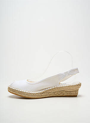 Espadrile vârf deschis toc de 4 la 6 cm alb LA MAISON DE L'ESPADRILLE femeie