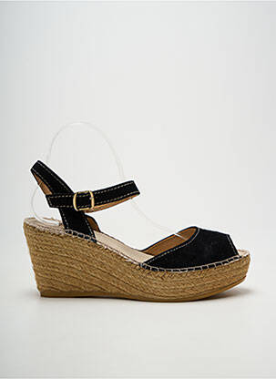 Espadrile închidere cu buclă(e) toc de 7 la 9 cm negru TONI PONS femeie