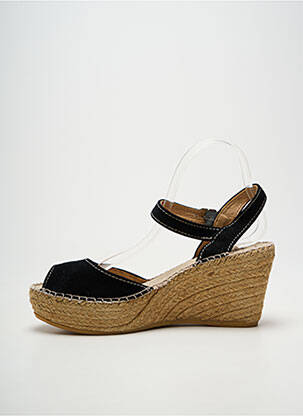 Espadrile închidere cu buclă(e) toc de 7 la 9 cm negru TONI PONS femeie