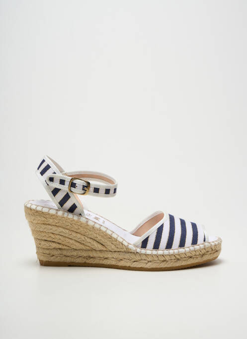 Espadrile închidere cu buclă(e) toc de 7 la 9 cm albastru LA MAISON DE L'ESPADRILLE femme