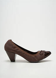Pantofi cu toc cubanez toc de 4 la 6 cm maro LES P'TITES BOMBES femme